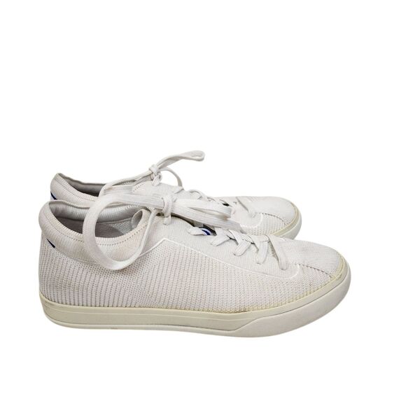 ROTHY'S Shoes Womens 8‎ White Cream The Lace Up Sneaker ROTHYS Cushioned - Picture 1 of 8